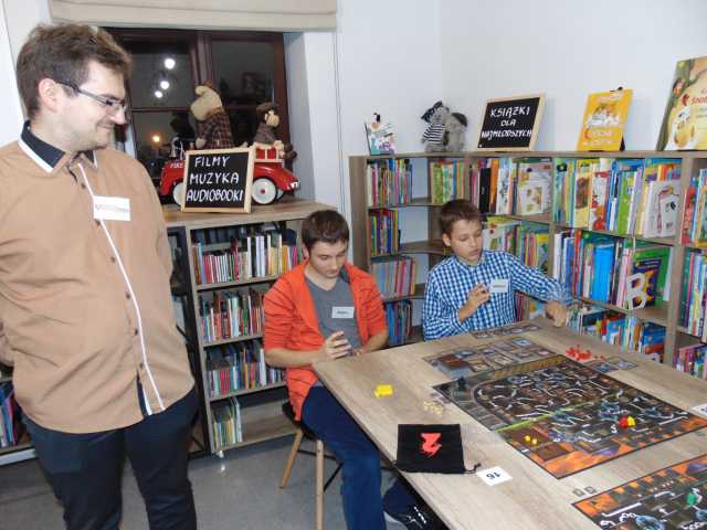 Turniej gra planszowa Brzdęk biblioteka Żyrardów